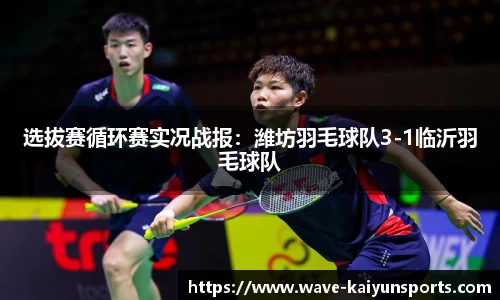 选拔赛循环赛实况战报:潍坊羽毛球队3-1临沂羽毛球队