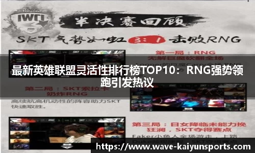 最新英雄联盟灵活性排行榜TOP10:RNG强势领跑引发热议